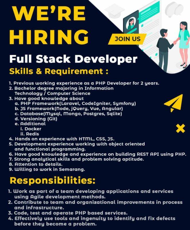 Lowongan Kerja Full Stack Developer Di CV Anugrah Karya Indonesia