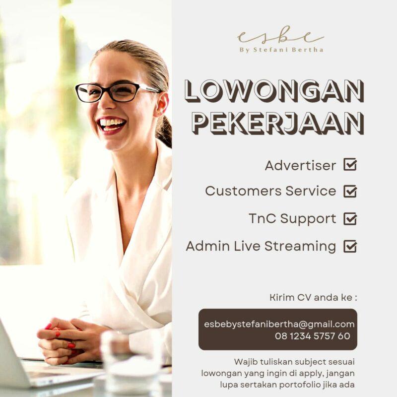 Lowongan Kerja Advertiser Customers Service Tnc Support Admin