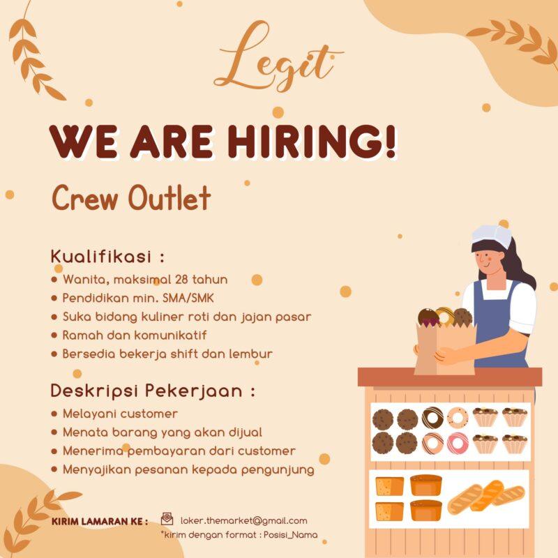 Lowongan Kerja Crew Outlet Di Legit LokerSemar Id