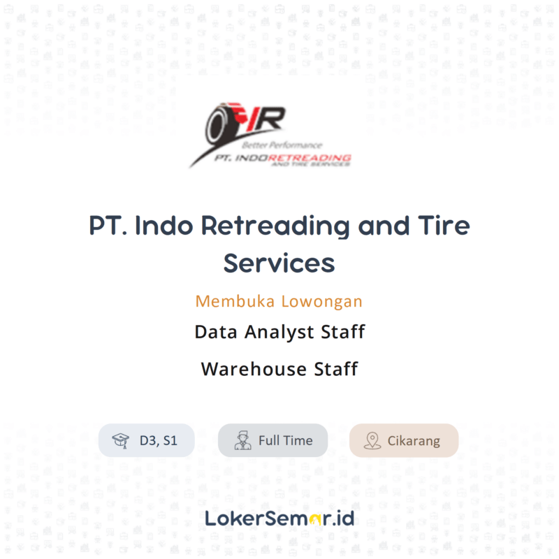 Lowongan Kerja Data Analyst Staff Warehouse Staff Di Pt Indo