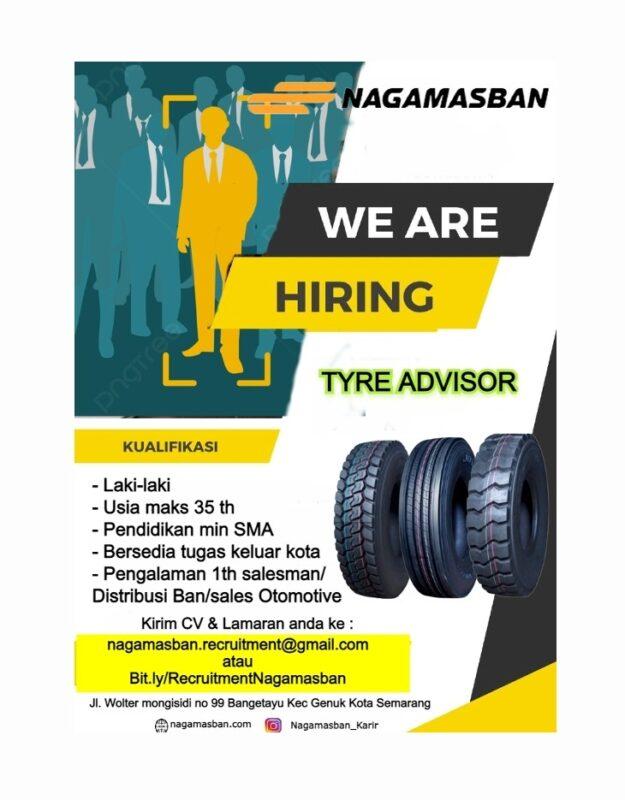 Lowongan Kerja Tyre Advisor Di PT Nagamasban LokerSemar Id