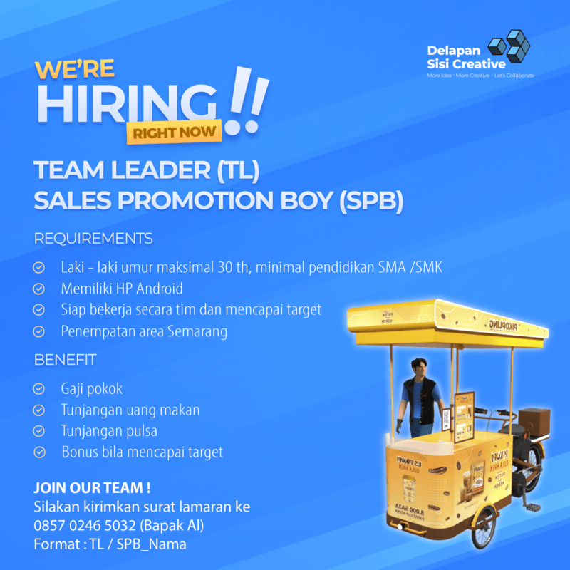 Lowongan Kerja Team Leader Tl Sales Promotion Boy Spb Di Pt