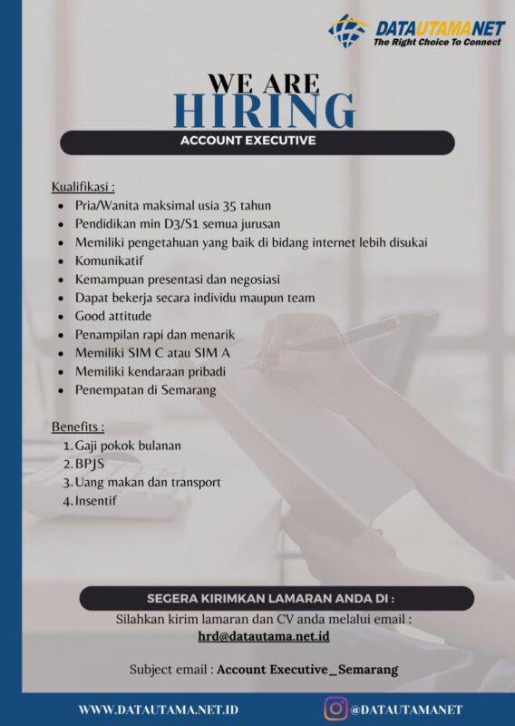 Lowongan Kerja Account Executive Di PT Data Utama Dinamika LokerSemar Id