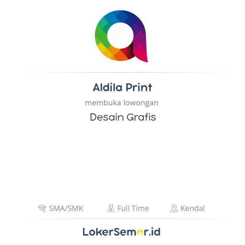 Lowongan Kerja Desain  Grafis  di Aldila Print LokerSemar id