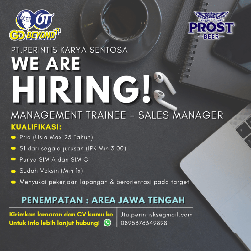 Lowongan Kerja Management Trainee Sales Manager Di Pt Perintis Karya Sentosa Lokersemarid 4424