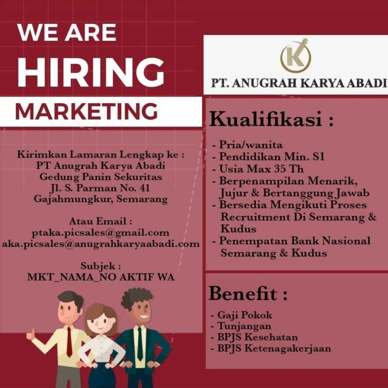 Lowongan Kerja Marketing - Telesales Di PT. Anugrah Karya Abadi ...