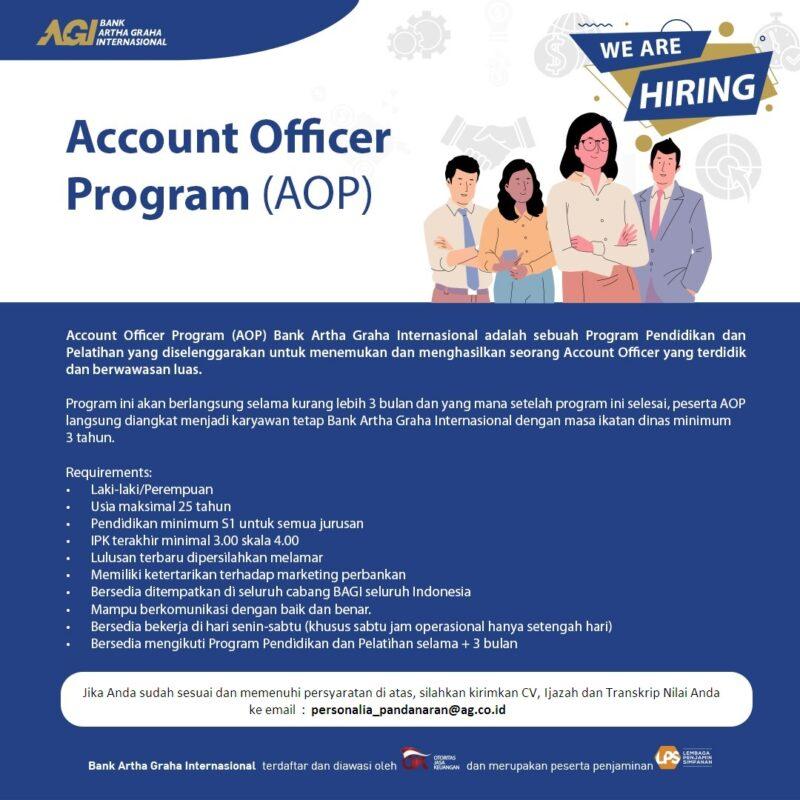 Lowongan Kerja Account Officer Program AOP Di Bank Artha Graha