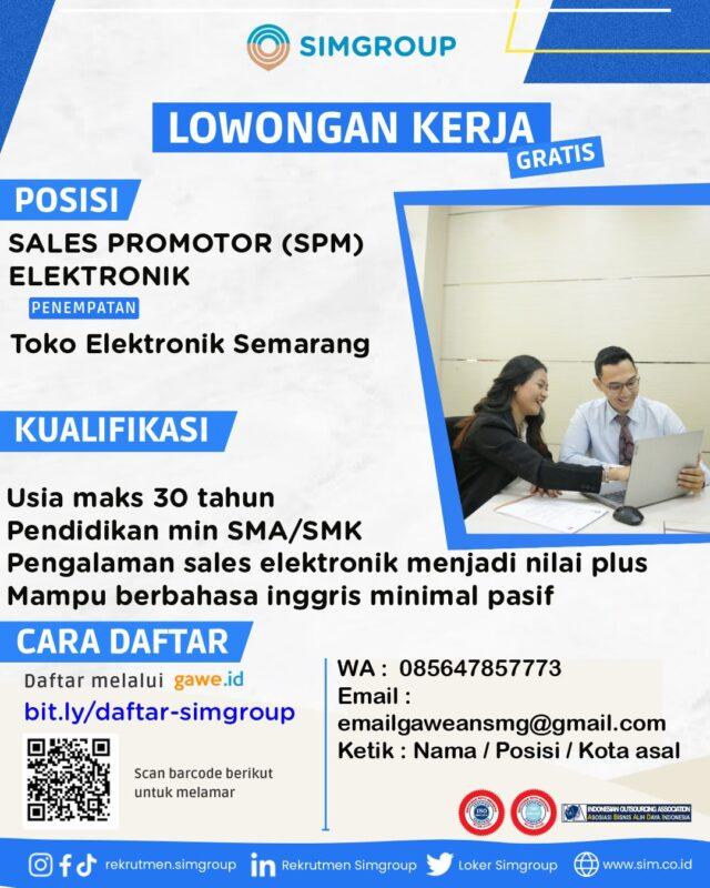 Lowongan Kerja Sales Promotor Elektronik Di PT. Swakarya Insan Mandiri ...