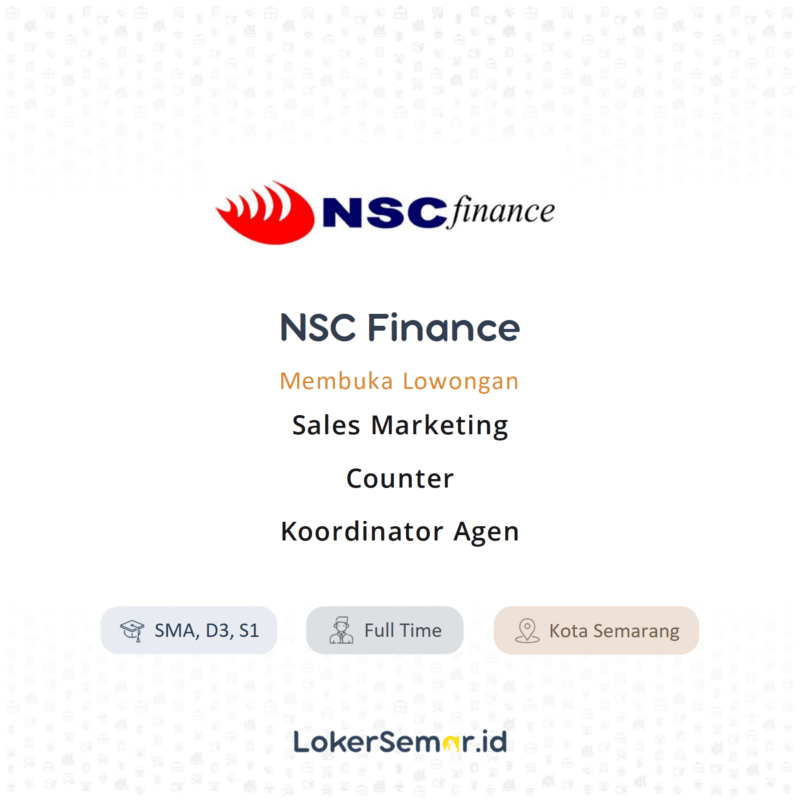 Sales marketing di nsc finance